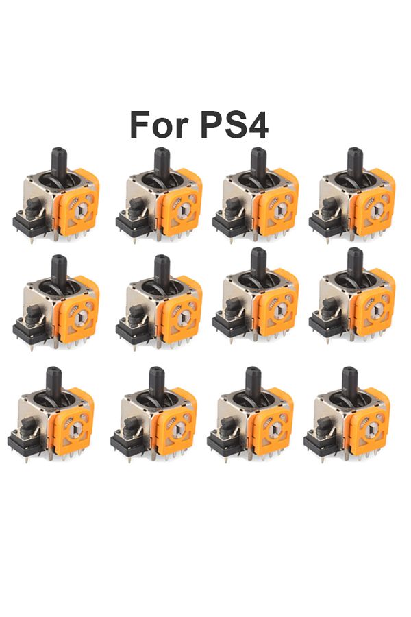 karbeen-4pcs Yellow for PS4 2025 New Replacement 3D Analog Joystick Original 3D Analog Axis Joystick Potenti 1