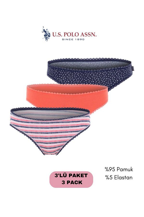 U.S. Polo Assn.-أنثى، مرخصة، USPA، مجموعة من 3 قطع (معلبة) 1