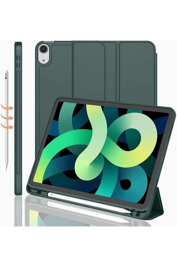 UnDePlus-Apple iPad 11Th Nesen Compatible Case Smart Case with Pen Compartment 1