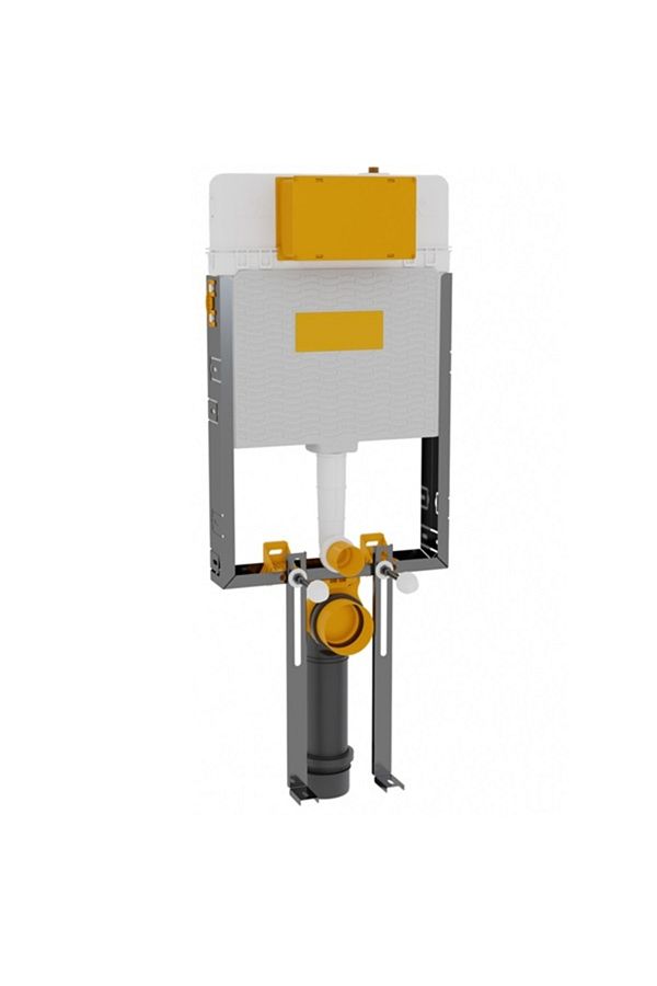 MEGA-Concealed WC cistern for masonry walls, with chrome-plated flush plate included 1