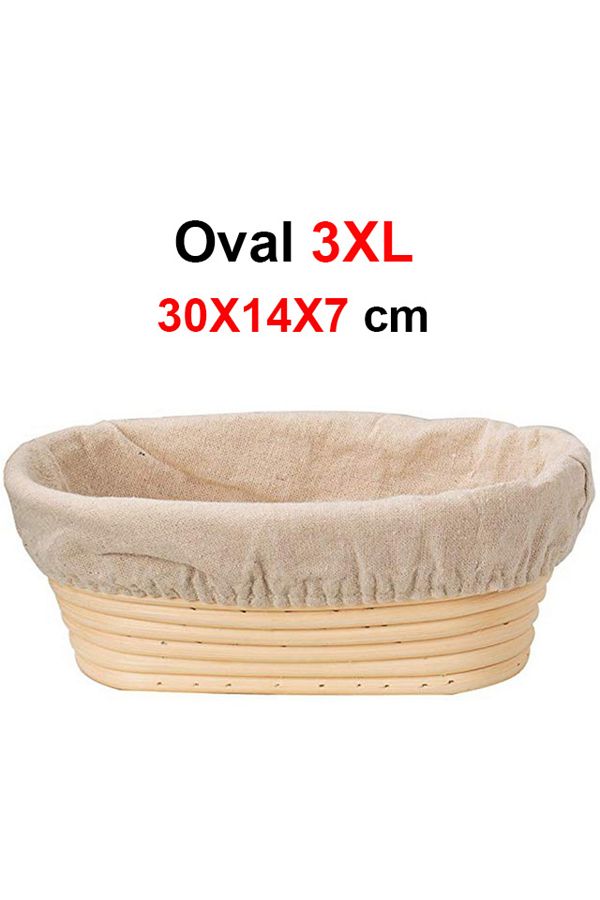 Choice-Oval 30x14x7 Upors Rattan Bread Proofing Basket Natural Oval Rattan Wicker Dough Fermentation Sourdo 1