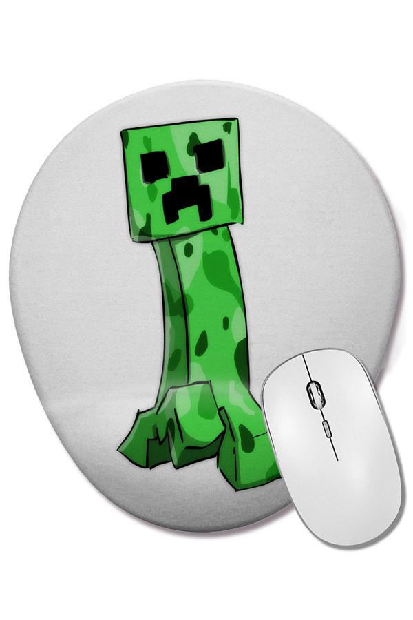 BASKI DÜNYASI-Creeper Oval Mouse Pad with Wrist Support 1