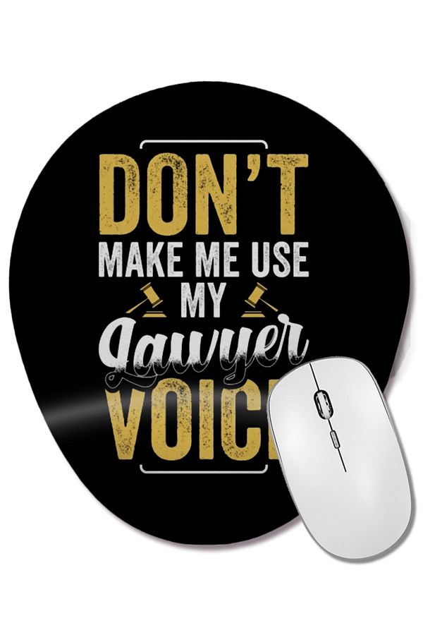 BASKI DÜNYASI-Don'T Make Me Use My Pilot Voice 01 Oval Mouse Pad with Wrist Rest 1