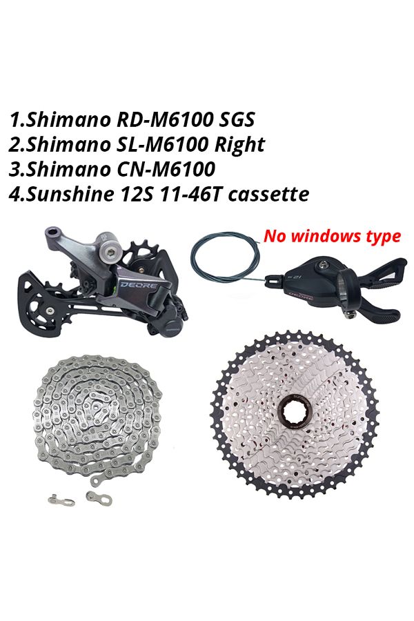 Choice-No windows 46T Shimano Deore M6100 1x12 Speed Derailleurs Groupset 12 Speed Right Shift Lever Dowel 1