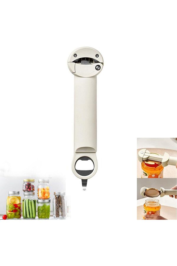 COOYA-3 in 1 Multi-Function Retractable Bottle Opener, Portable Reusable Magnetic Wall Mounted Jar Opener 1