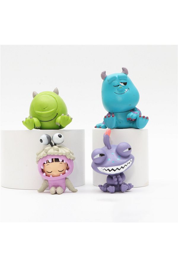 Miniso-black Monsters University Q Version Sleeping James P. Sullivan Action Figure Michael Wozosky Randall 1