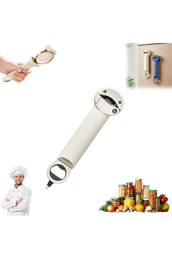 COOYA-Jar Opener Bottle Opener, Retractable Can Opener, Adjustable Stainless Steel Can Opener 1