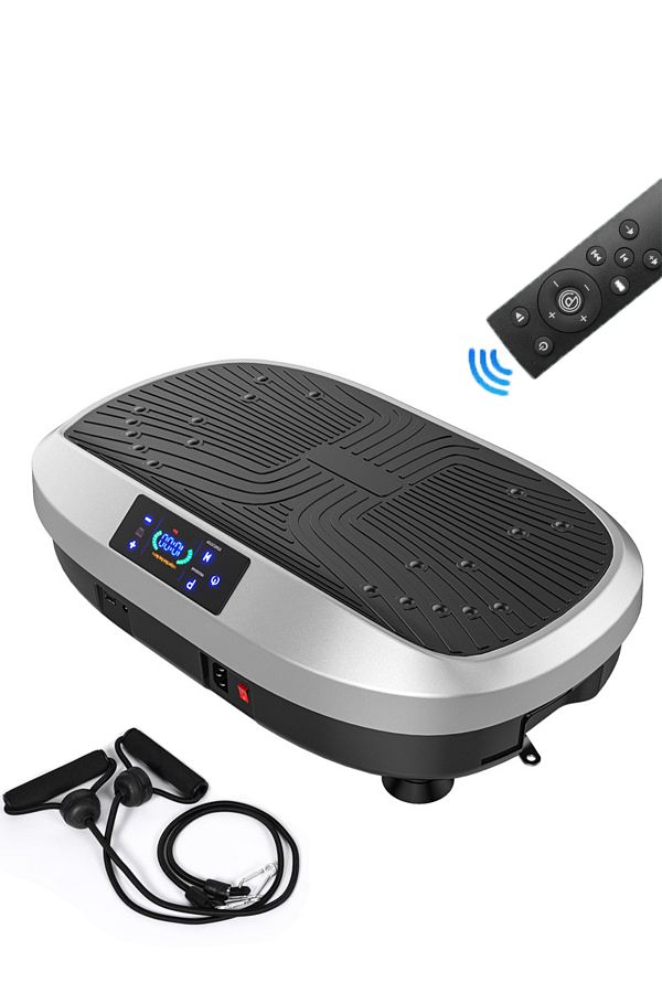 ETG-Vibration Plate Exercise Machine Whole Body Vibration Machine for Home Fitness w/Loop Bands 1
