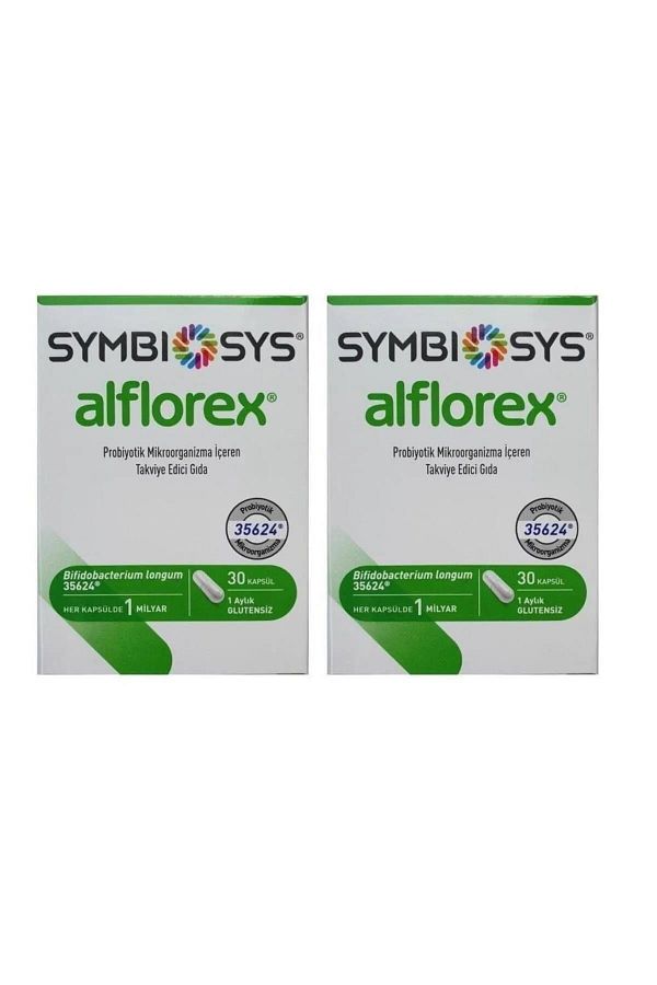 Alflorex-Symbiosys Probiotic - 30 Capsules 2 Boxes 1
