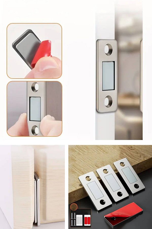 Nactumu-Set of 2 Strong Magnetic Cabinet and Drawer Closers - Multipurpose, Durable and Practical Solution 1