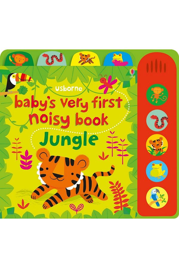 Usborne-أول كتاب صاخب للطفل: الغابة، كتاب صوتي تفاعلي، التعلم المبكر، الأطفال الصغار 1