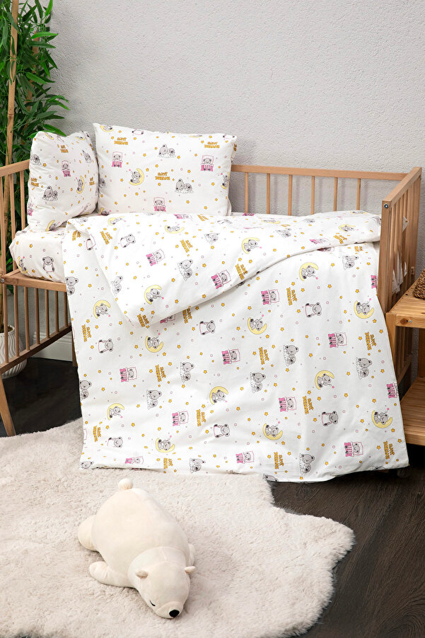 FAVORA Baby %100 Pamuk Dream Sweet Bebek Nevresim Takımı - Pembe