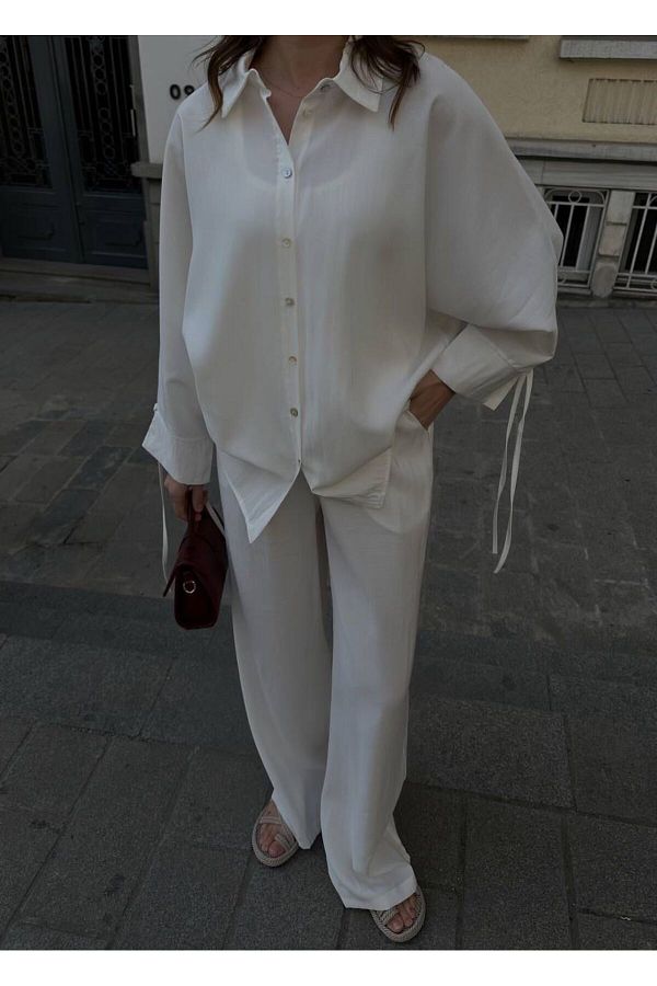 soBasic-Linen Tncel Comfort Double Set 1