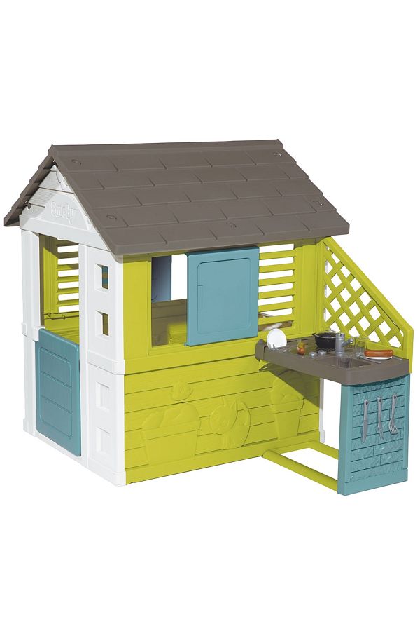 Smoby-Casuta pentru copii Smoby Pretty cu bucatarie si 17 accesorii 1