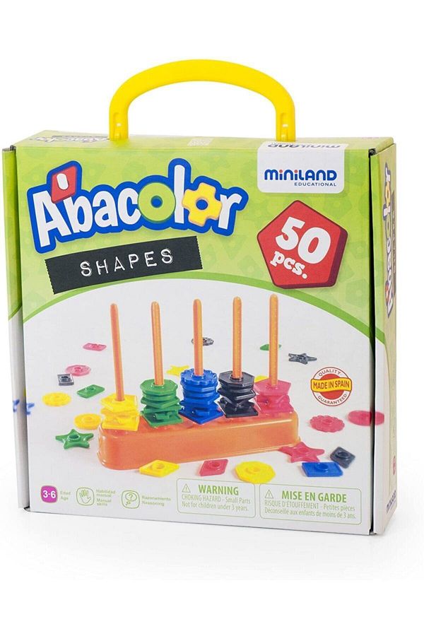 Miniland-Bodem Colored Abacus Shapes - Abacolor Shapes 1