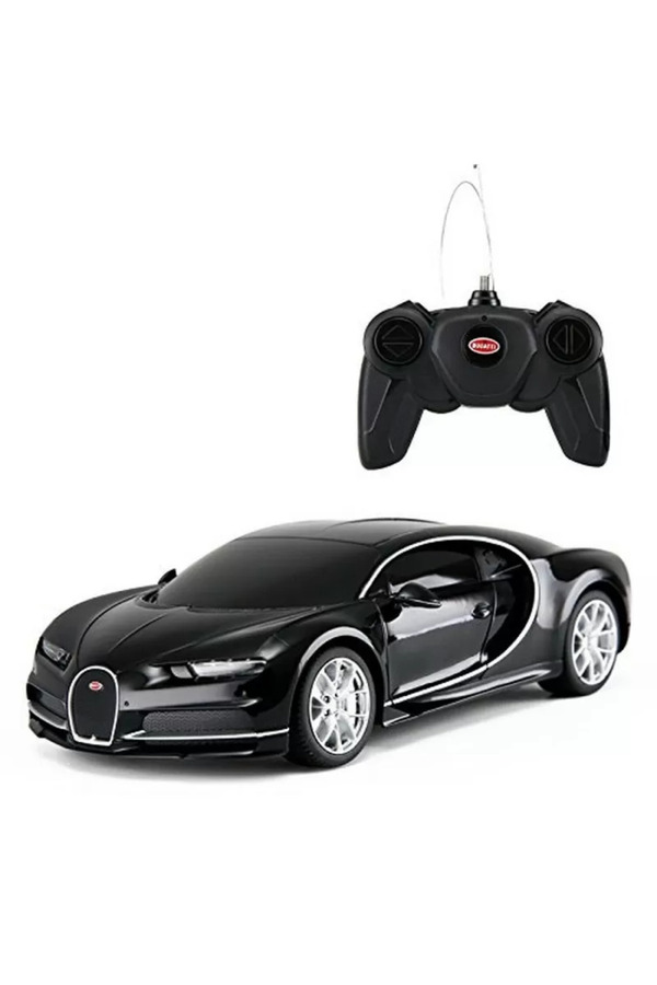 Rastar-Bugatti Chiron Black Remote Control Car 1:24 Scale 1