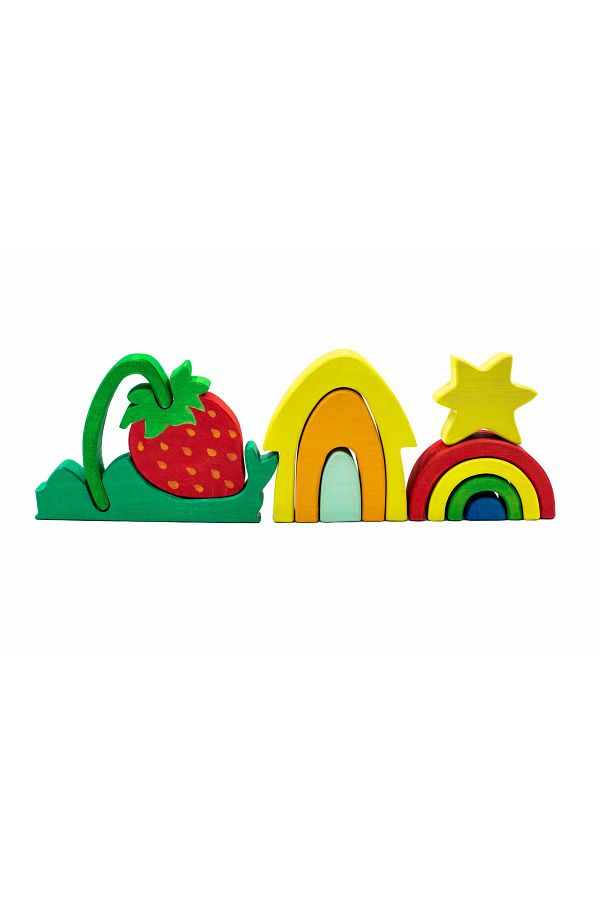Marc toys-Set jucării lucrate manual Marc, Vara colorata 1
