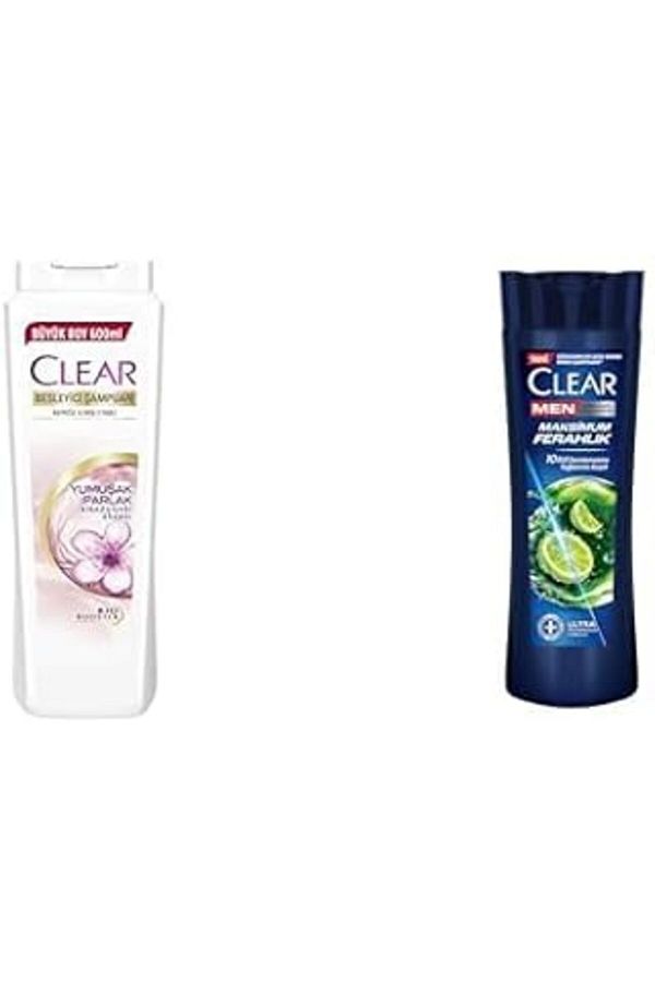 karadağsb-Clear Nourishing Shampoo Effective Against Dandruff Soft and Shiny Hair 600 ml and Clear Men Dandruff Snow 1