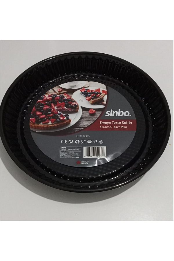 Sinbo-Fireproof Non-Stick Enamel Pie Cake Mold 30cm 1