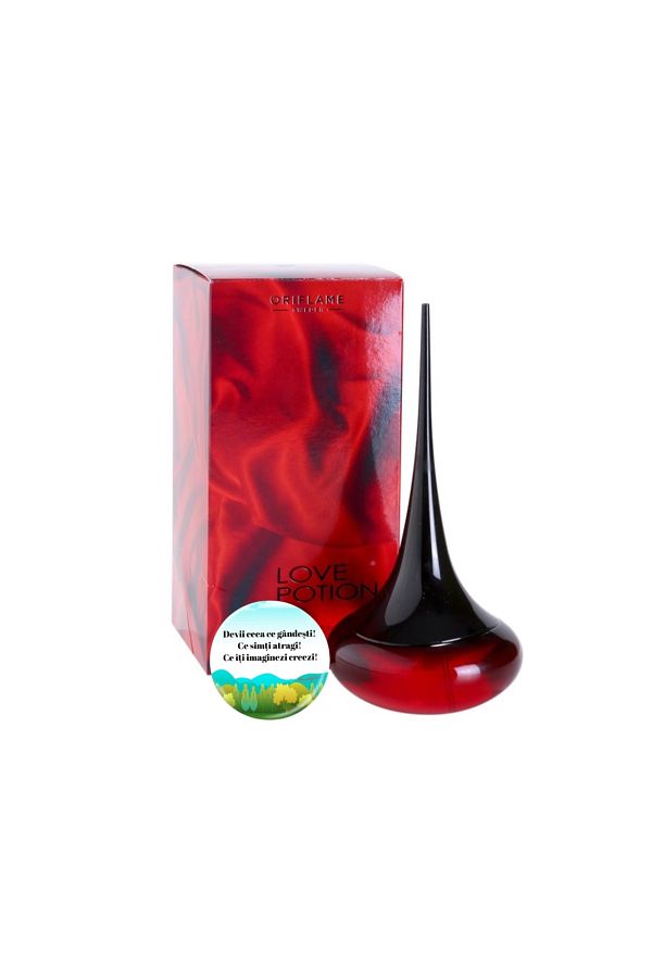 Oriflame-Complete set for Her, women's perfume Love Potion 50 ml, accompanied by a badge with a motivational message 1