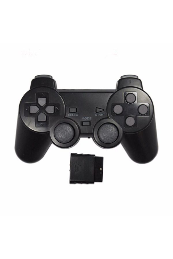KEKEGAME-Black Wireless Controller 2.4G Gamepad Dual Vibration Joystick for PS2 Console Joypad USB PC Game Co 1