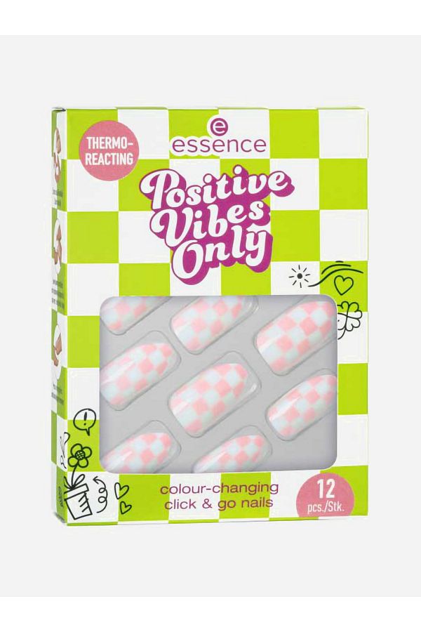 Essence-Positive Vibes Only Colour-Changing Click and Go Nails- 01 1