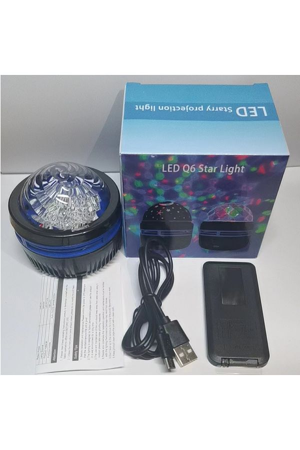 Choice-Usb Plug Xkl-q6s 2024 New Vortex Star Projection Lamp Dynamic Remote Control Water Ripple Projection 1