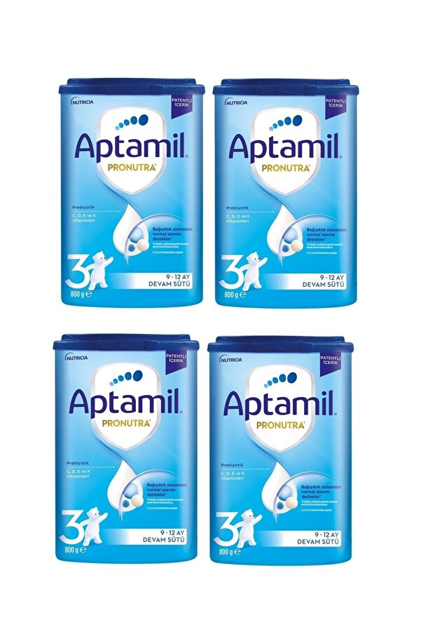 Aptamil 3 Devam Sütü 800 GRx4 Adet