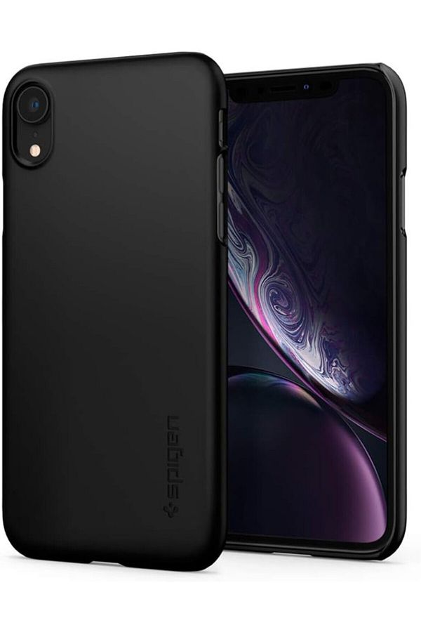 Spigen-Spigen iPhone Xr Case Thin Fit Black 1