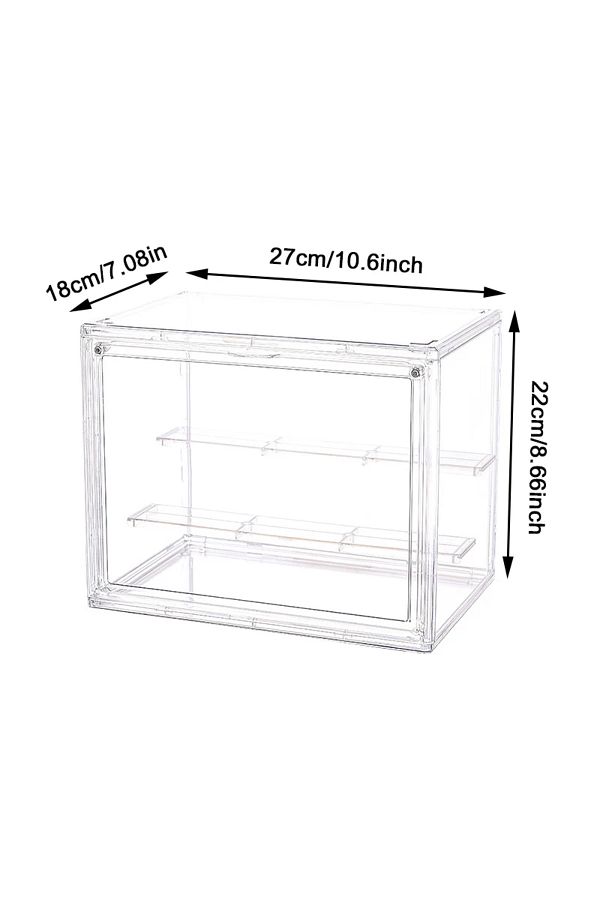 Choice-B 27X18X22CM Big Transparent Storage Box Blind Box Showcase Helmet Book Showcase Display Dustproof F 1