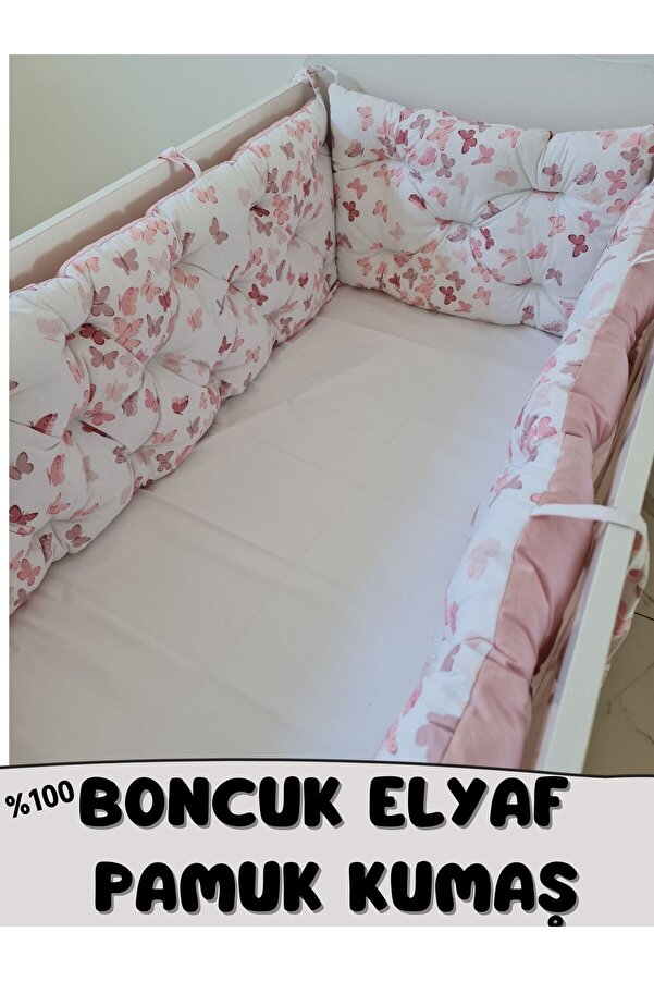 babynestdunyasi 60x120 Çift Yönlü Beşik Kenar Koruma 45cm Yükseklik