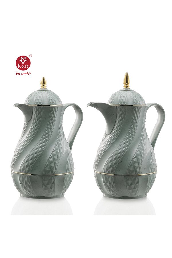 Rose-RS-2424-Tea and coffee thermos set consisting of 2 rose thermoses, 1 liter capacity 1
