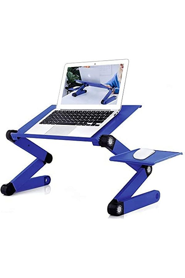 erorex-Laptop Table Ergonomically Designed Laptop Stand Table With Portable Mouse Base Aluminum With 1