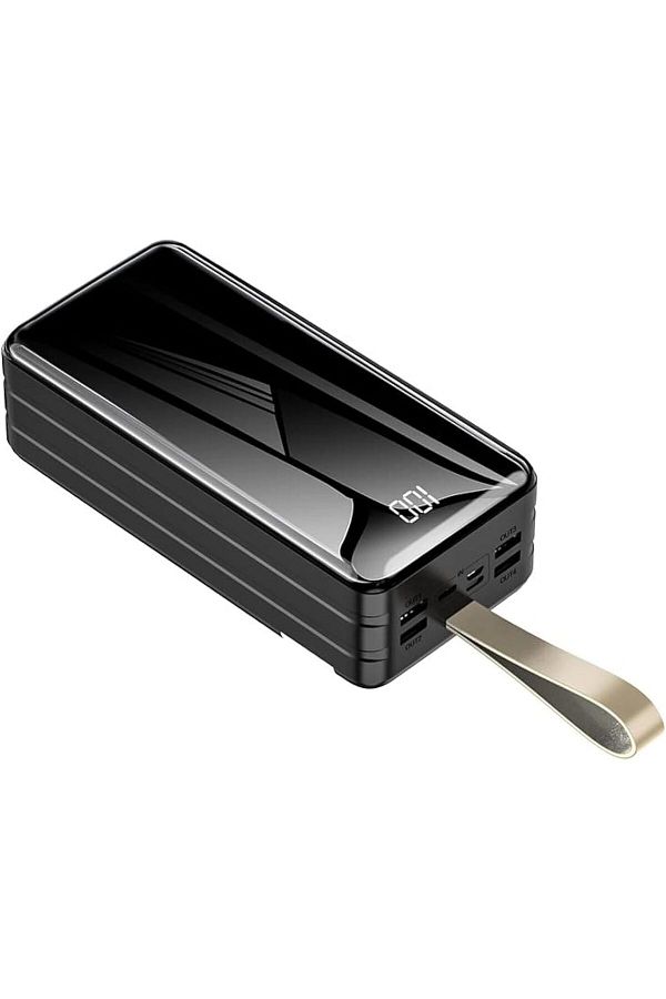 erorex-Power Bank Large Capacity 60000 Mah With Digital Display Mirror Reflective Portable Battery With 1