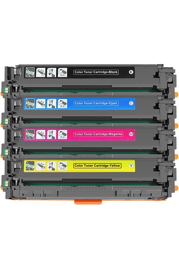 erorex-Original Quality 205A X Set Toner Cartridge Replacement For Cf530A Cf531A Cf532A Cf533A Works With 1