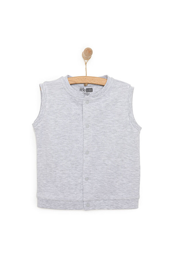 ebebek Hello Baby HelloBaby Erkek Bebek Basic Yelek İnterlok Düğmeli