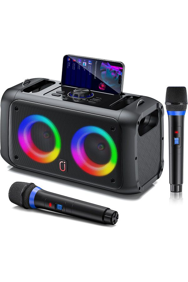 erorex-Portable Bluetooth Speaker With 7 Light Modes And Bluetooth 5.3 Waterproof Design For Outdoor 1