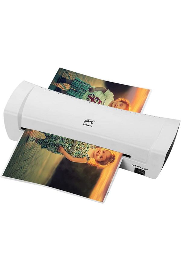 erorex-Sl200 Laminator Machine Hot And Cold Laminating Machine Two Rollers A4 Size For Document Photo 1