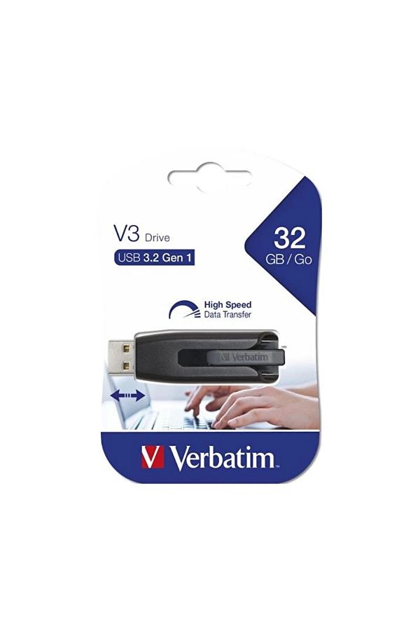 Verbatim-32 Gb V3 Store N Go USB 3.2 Memory 49173 1