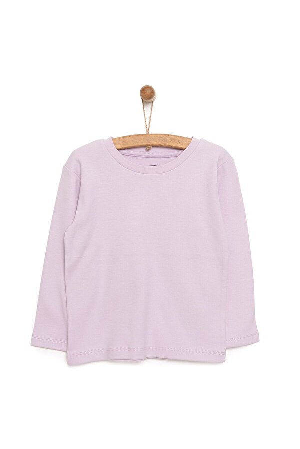 ebebek Hello Baby HelloBaby Kız Bebek Tişört İnterlok Kumaş Bisiklet Yaka Uzun Kol