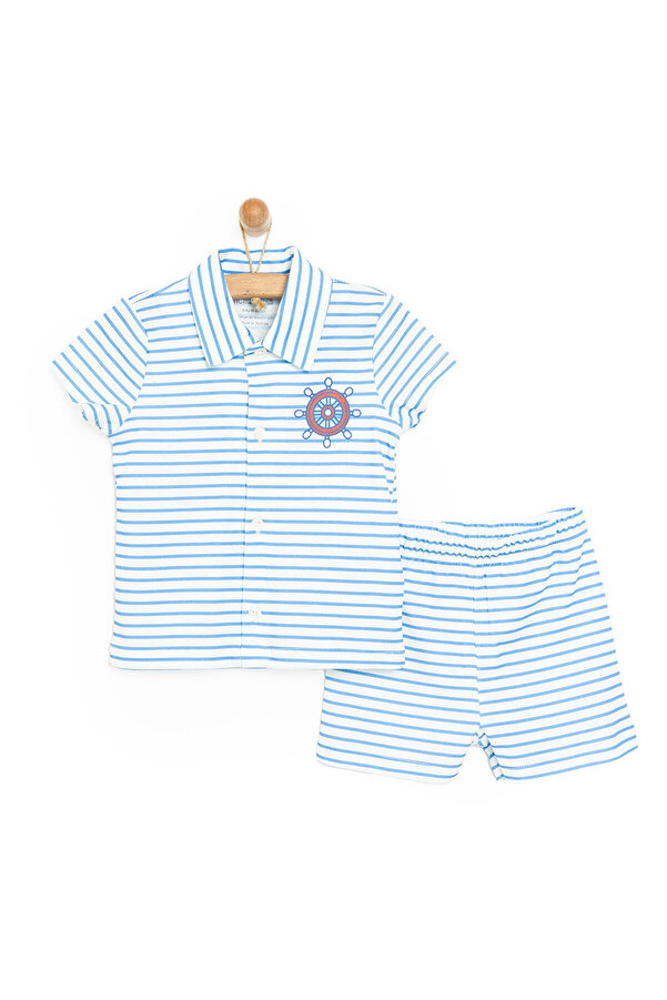 ebebek Hello Baby HelloBaby Kısa Kol Pijama Takımı Erkek Bebek