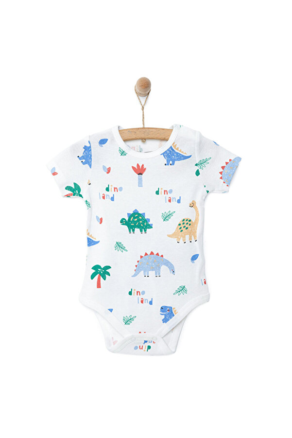 ebebek Hello Baby HelloBaby Hayvan Desenli Kısa Kol Body Erkek Bebek