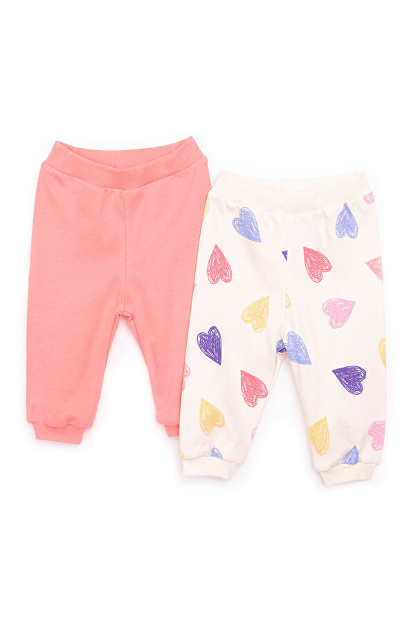 ebebek Hello Baby HelloBaby Basic Kız Kalp Desenli 2li Patiksiz Alt Kız Bebek
