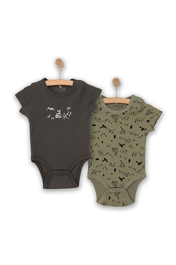 ebebek Hello Baby HelloBaby Erkek 2li Kısa Kol Body Erkek Bebek