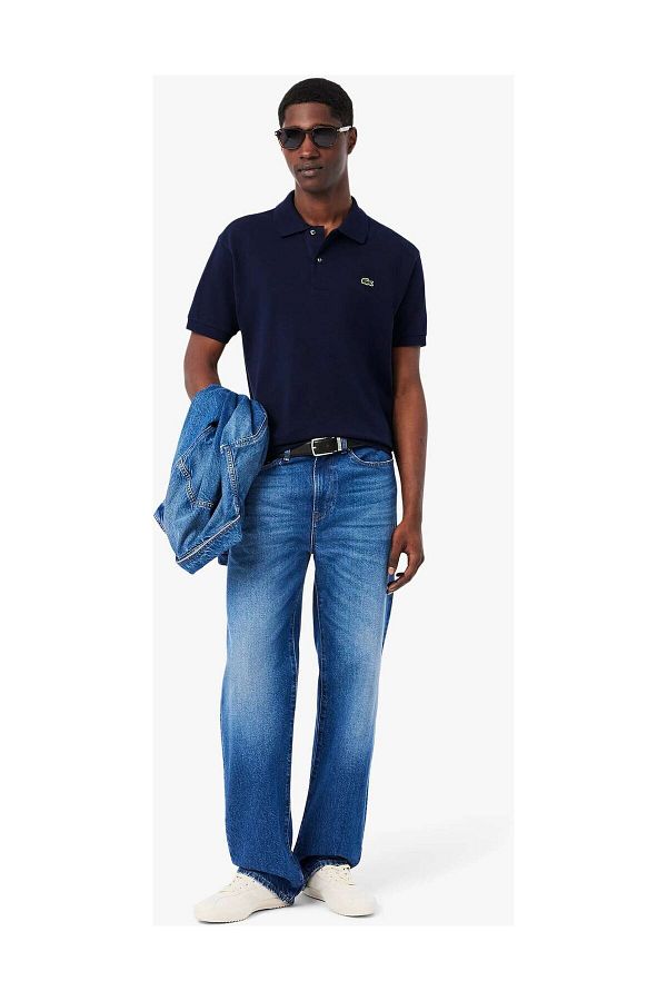 Lacoste-Námornícka modrá-166 Polo tričko pre mužov 1