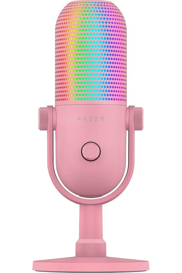 RAZER-Seiren V3 Chroma RGB USB Microphone: Stream & Game Reactive Lighting, Tap-to-Mute Sensor, Cond 1