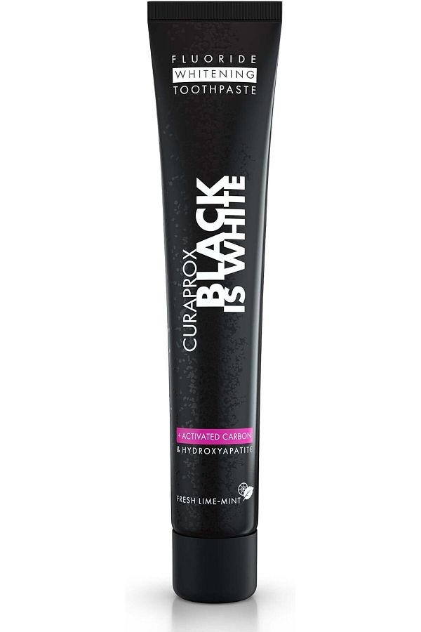 Curaprox-Black Is White, Activated Charcoal Whitening Toothpaste 90ml 1