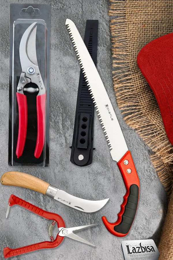 LAZBİSA-Lz-K12 Pruning Set - 4-Piece Branches and Vaccine Flap Knife 1