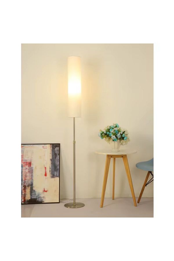 Allin-Floor lamp, new lampshade, modern lamp, lamp with cylindrical shade, fabric lamp 1