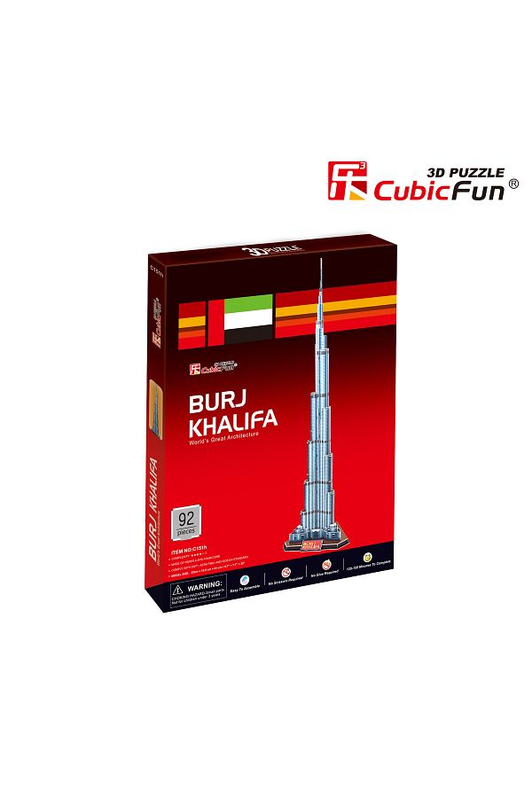 Cubic Fun-3D Puzzle Burj Khalifa- 92 Pieces 1
